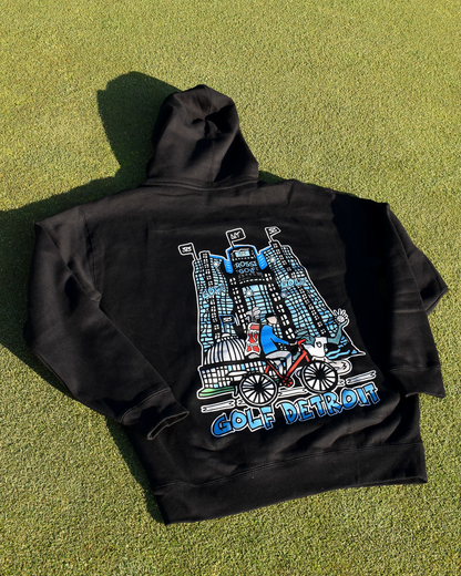 Golf Detroit Black Hoodie