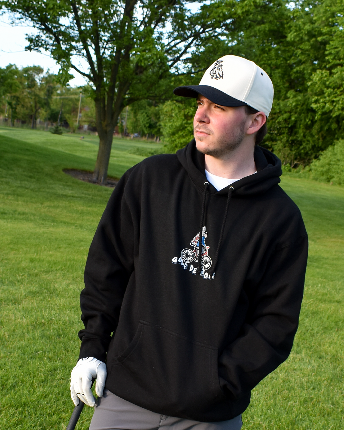 Golf Detroit Black Hoodie