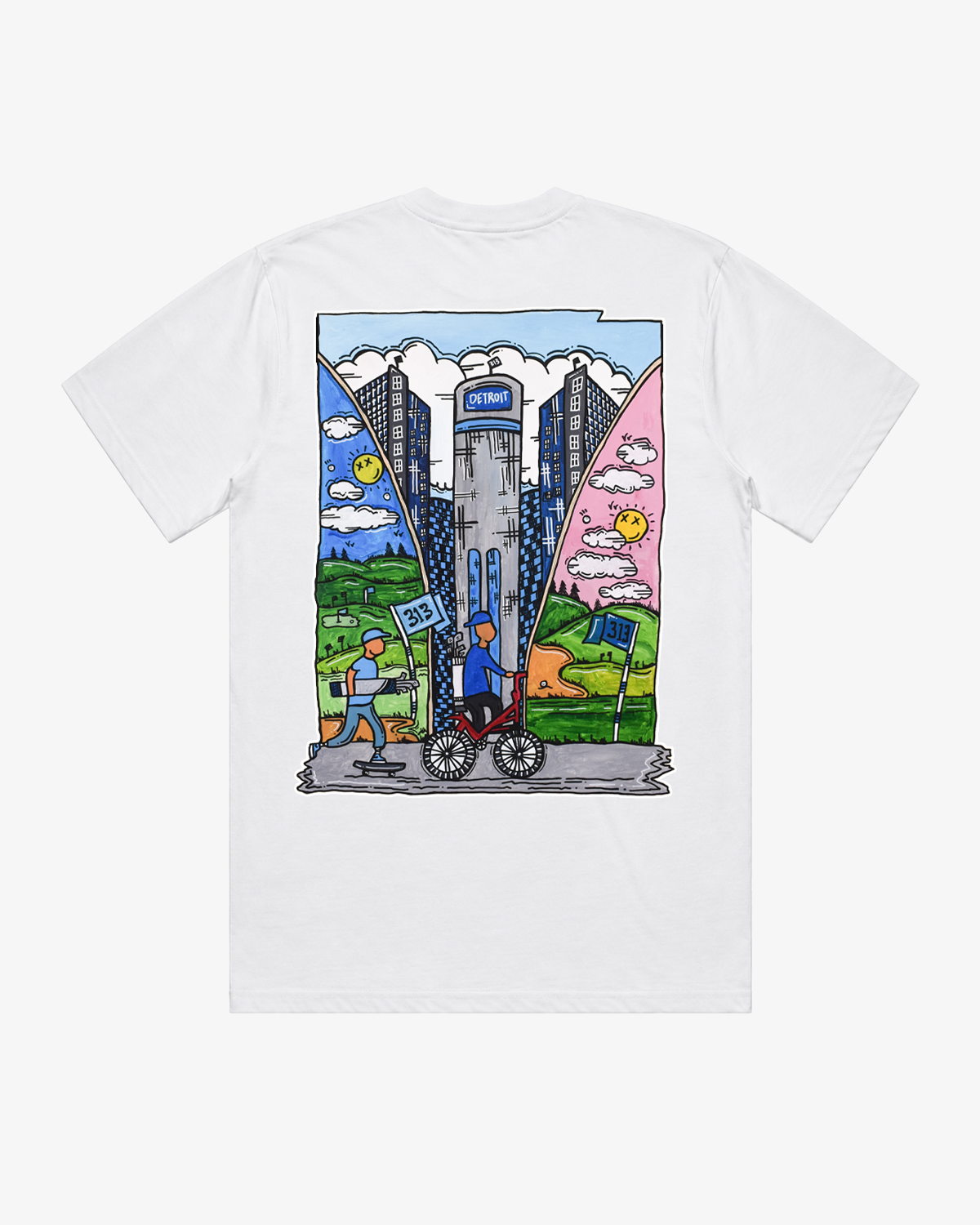 Golf Detroit Painting Tee