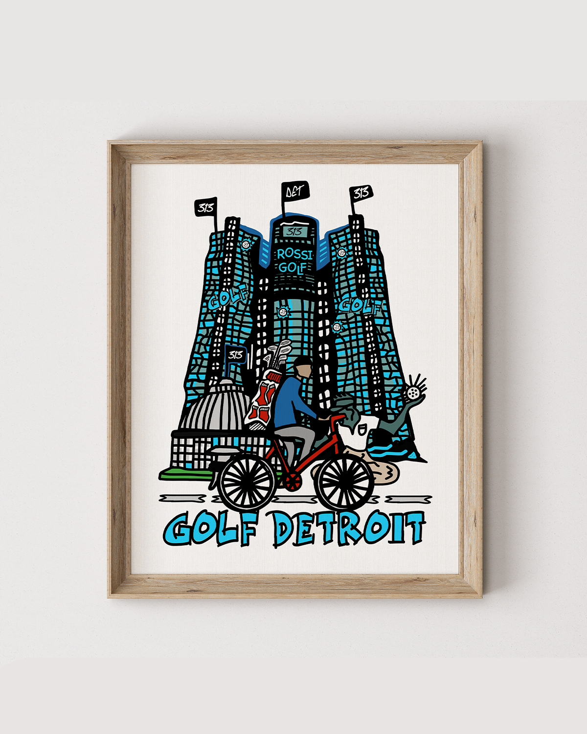 Golf Detroit Poster