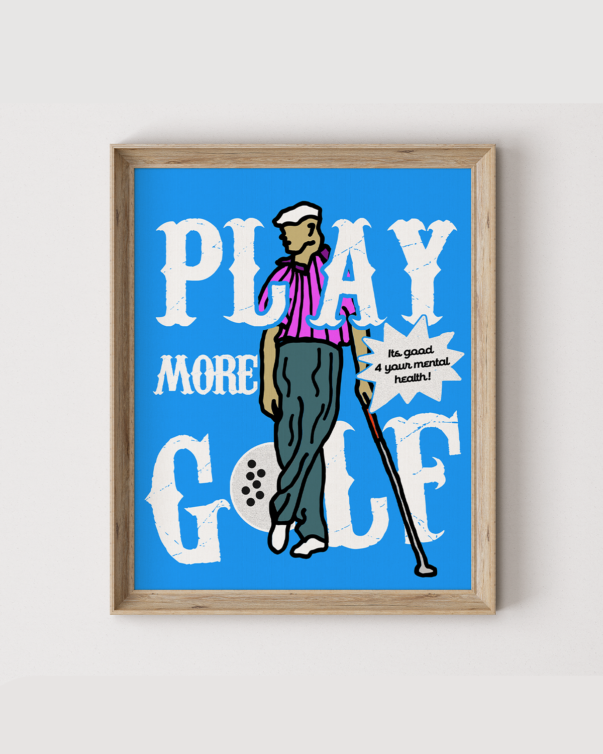 Play More Golf Poster