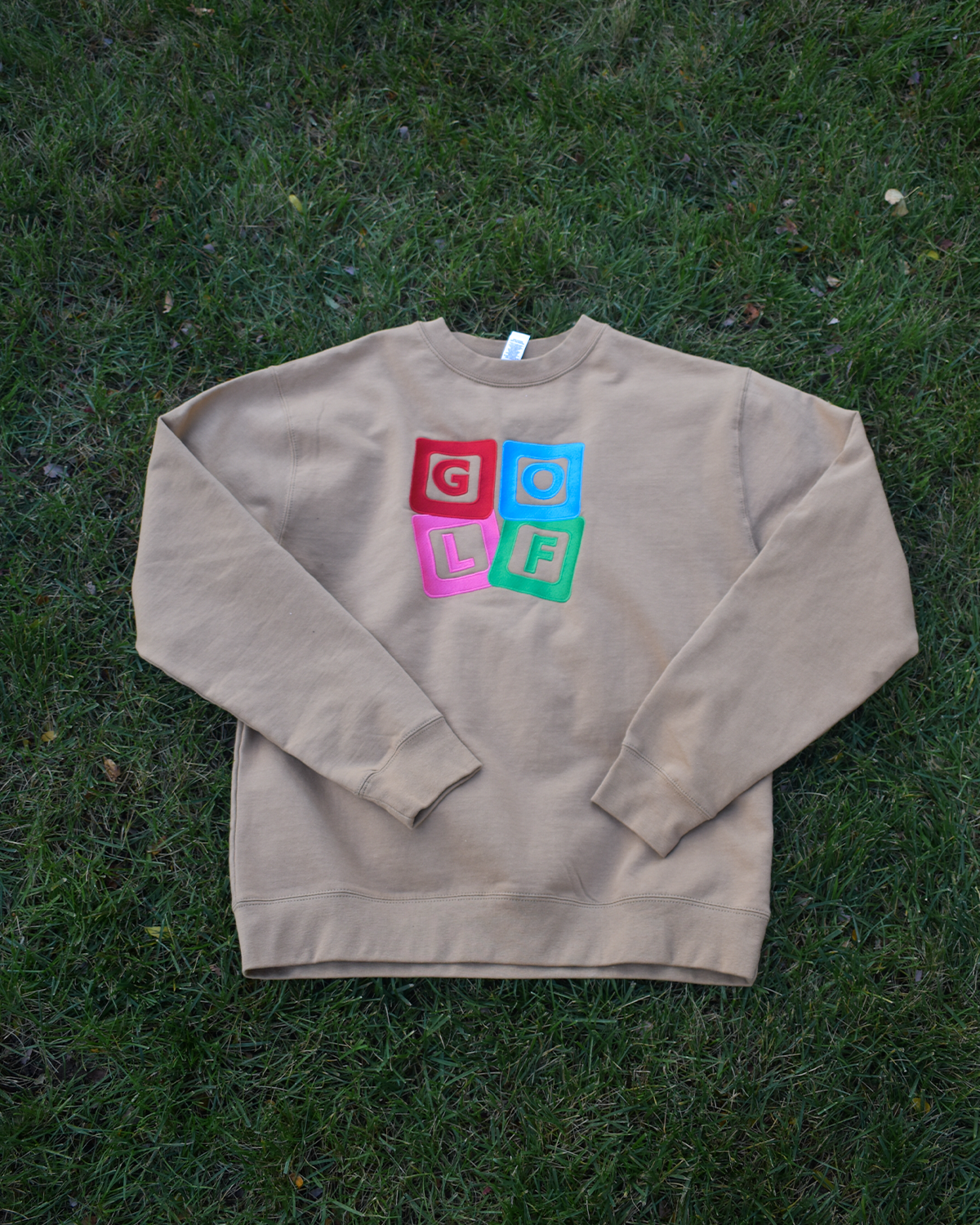Golf Kids Blocks Crewneck, Size Large SALE