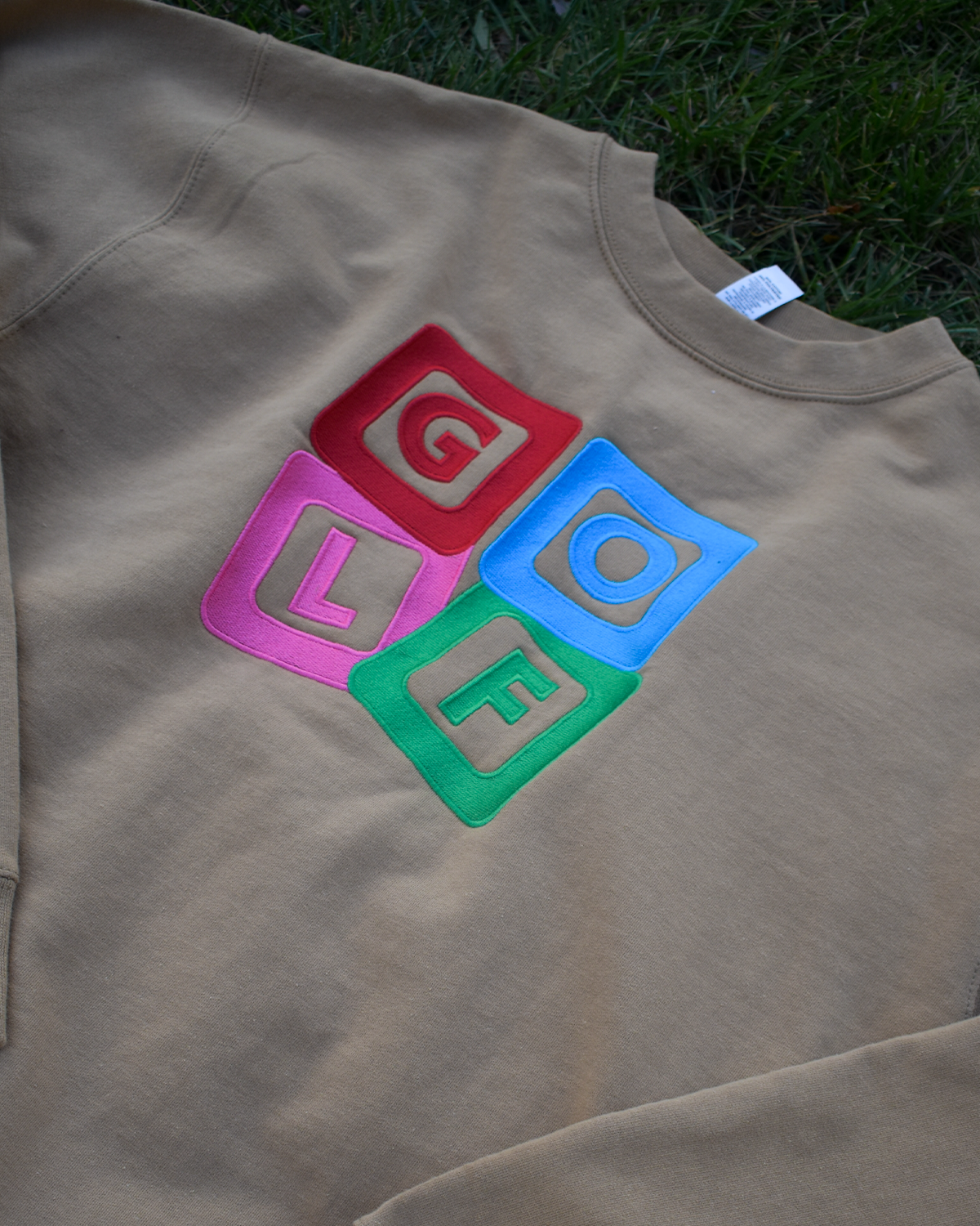 Golf Kids Blocks Crewneck, Size Large SALE