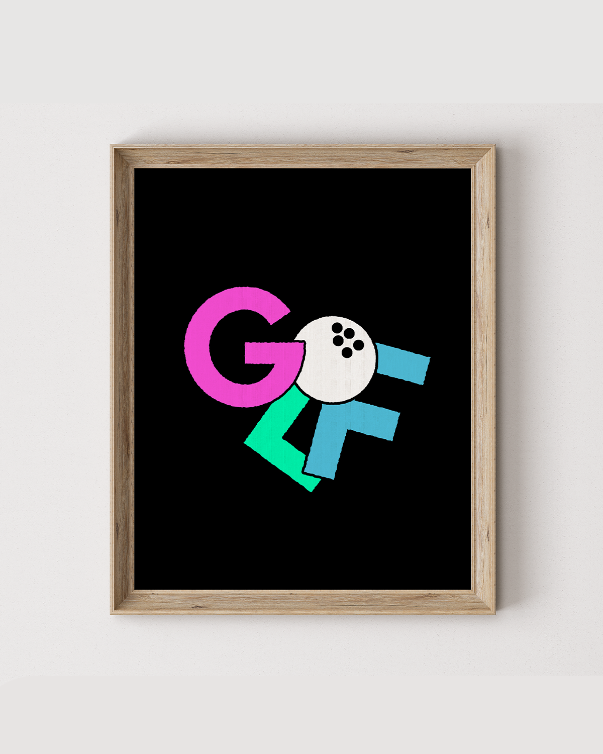 Golf Typography Poster