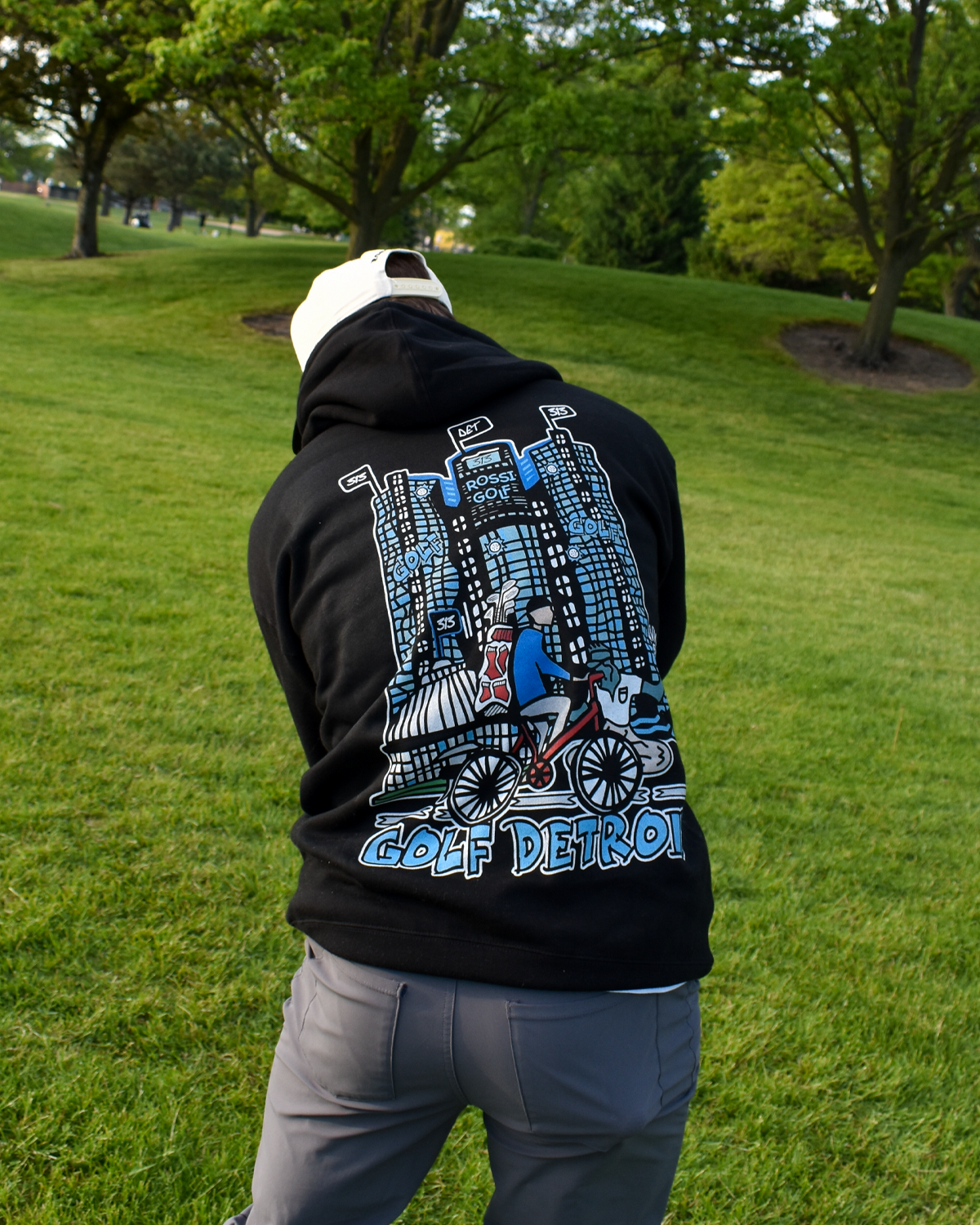 Golf Detroit Black Hoodie