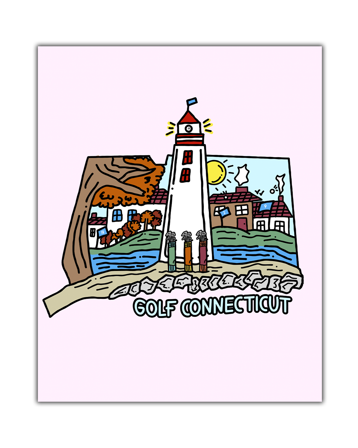 Golf Connecticut Poster