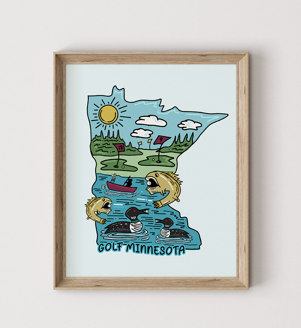 Golf Minnesota Poster