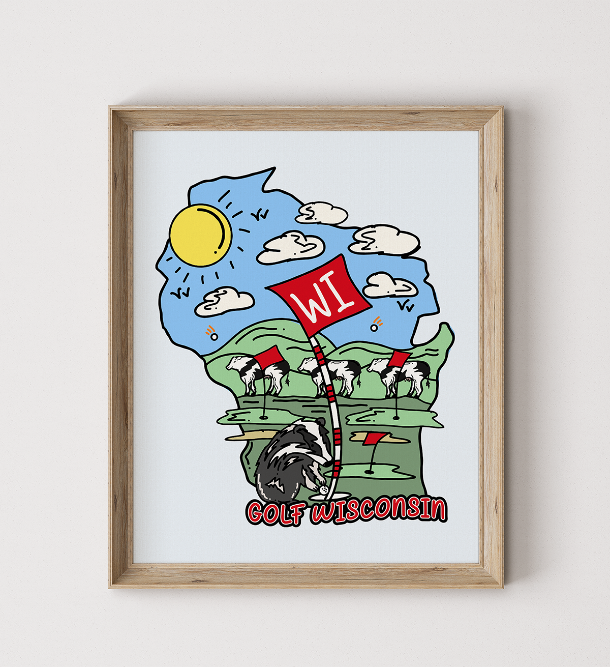 Golf Wisconsin Poster