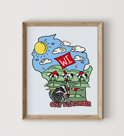Golf Wisconsin Poster