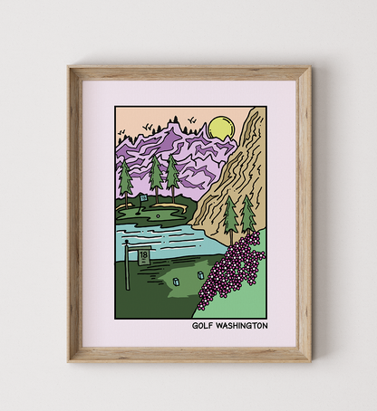 Golf Washington Poster