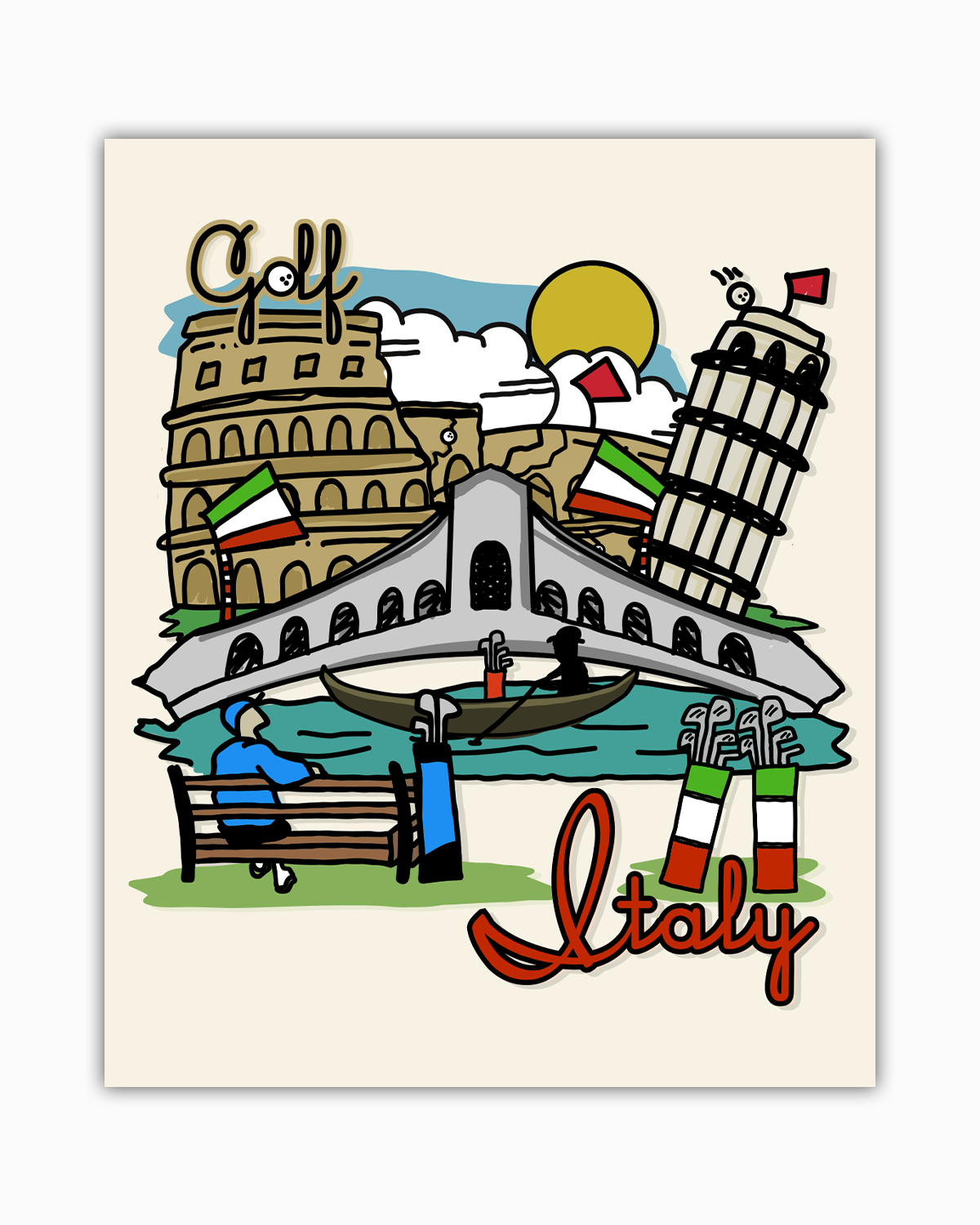 Golf Italy poster