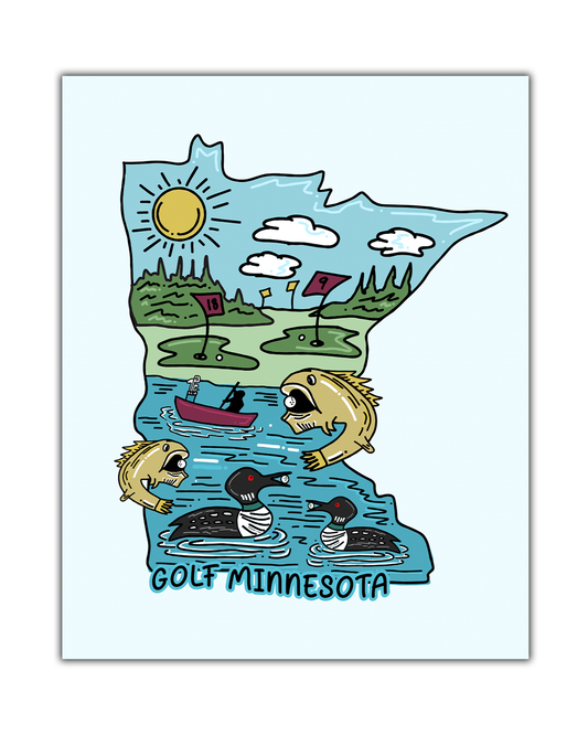 Golf Minnesota Poster
