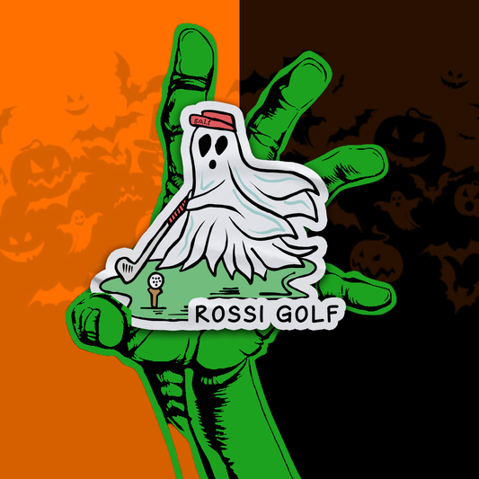 Golfing Ghost Sticker