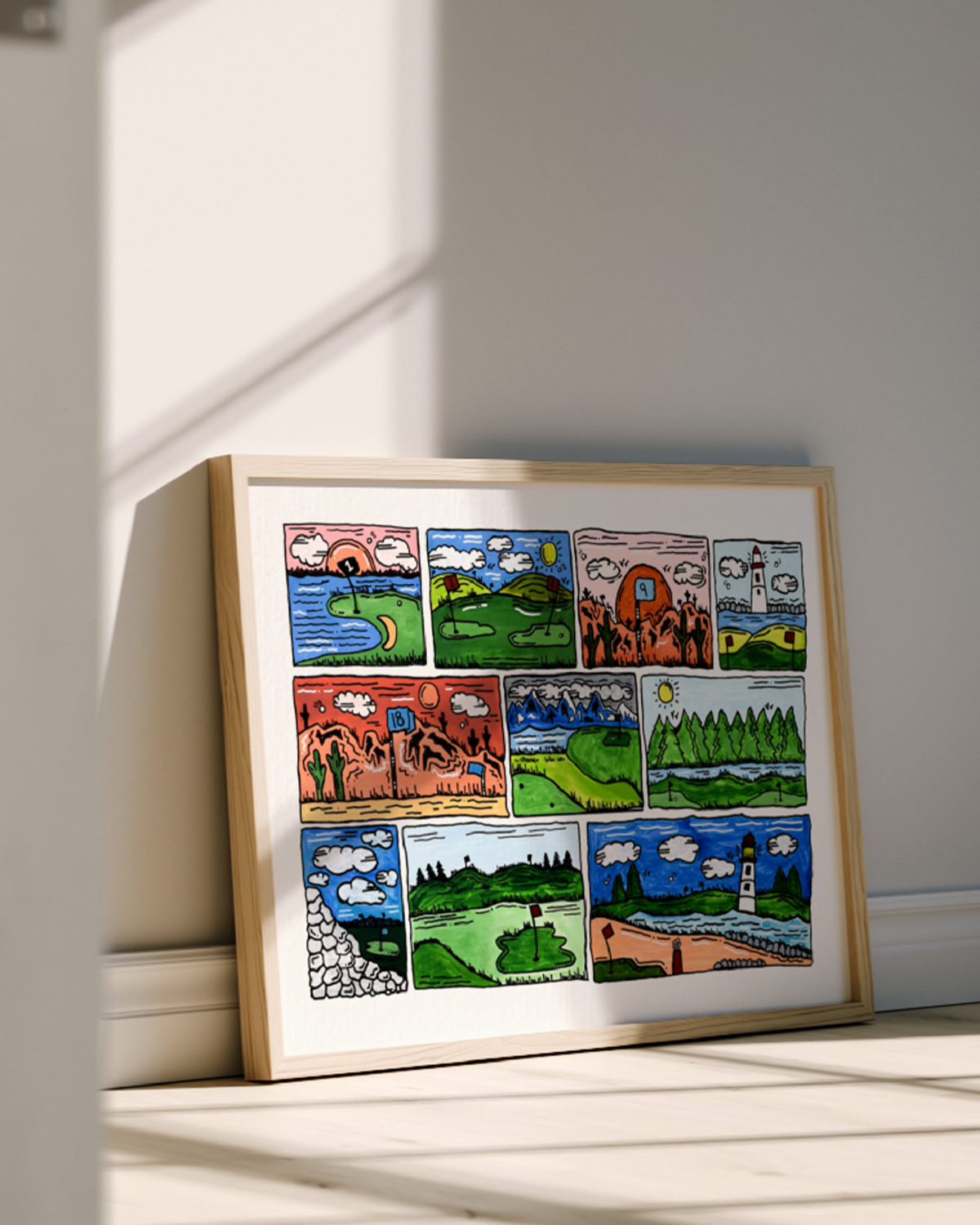 Golf Scenery Print