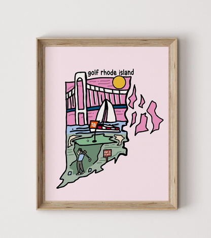 Golf Rhode Island Poster
