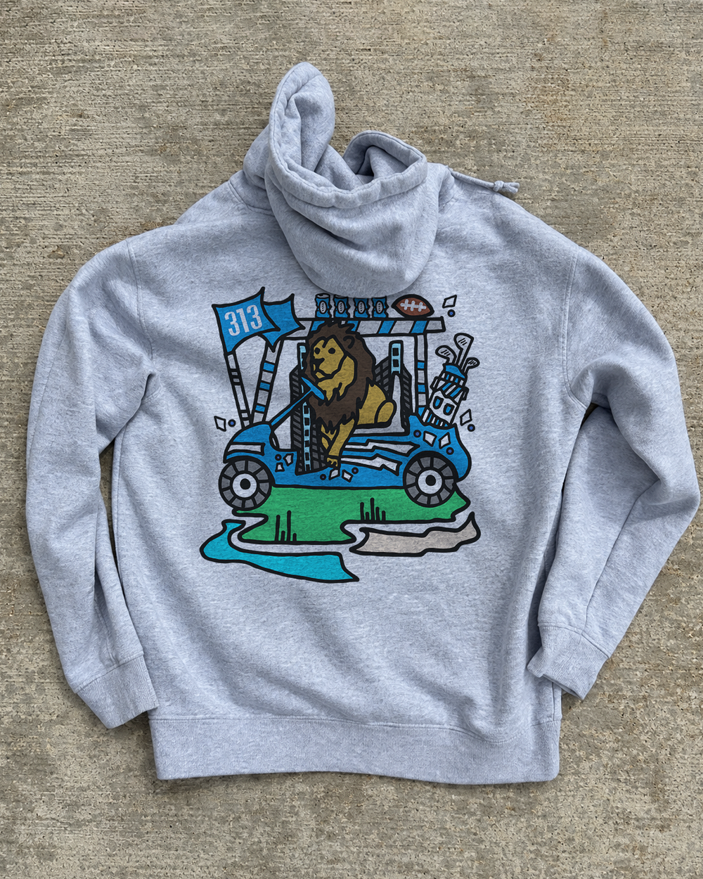 Detroit Football X Golf Hoodie