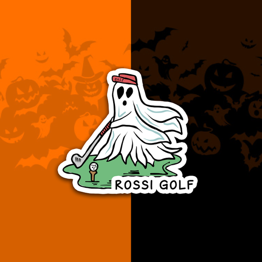 Golfing Ghost Sticker