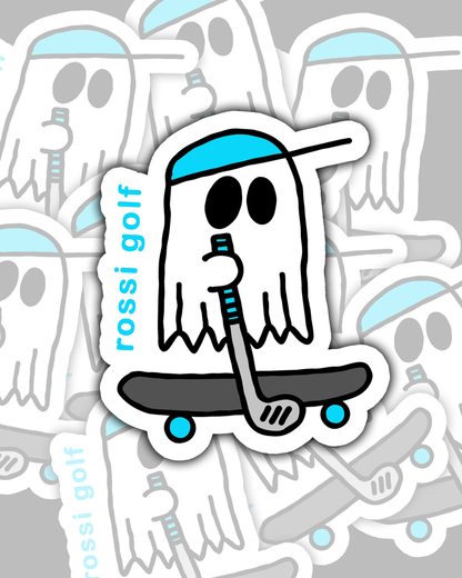 sk8er golf ghost sticker