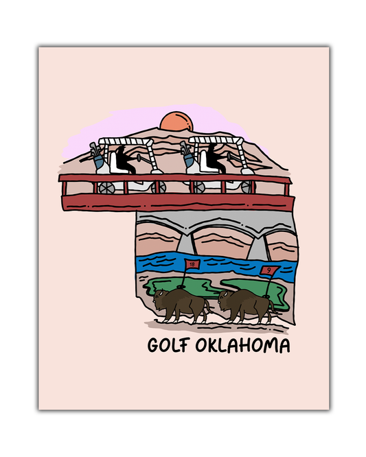 Golf Oklahoma Poster