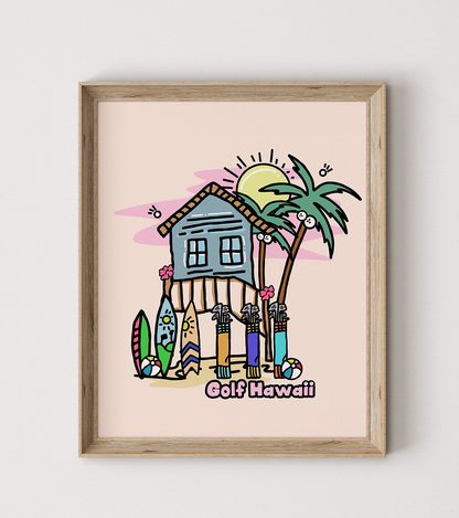 Golf Hawaii Poster