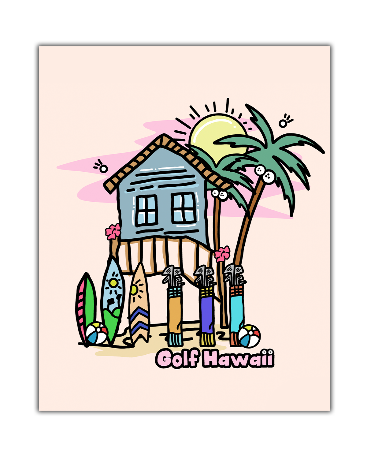 Golf Hawaii Poster