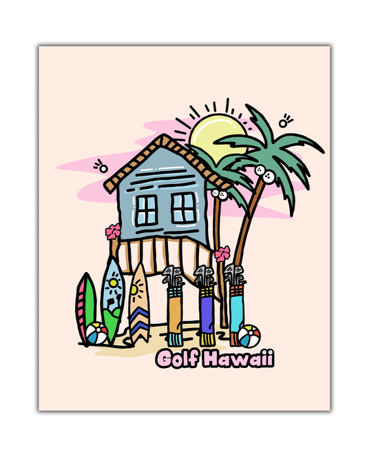 Golf Hawaii Poster