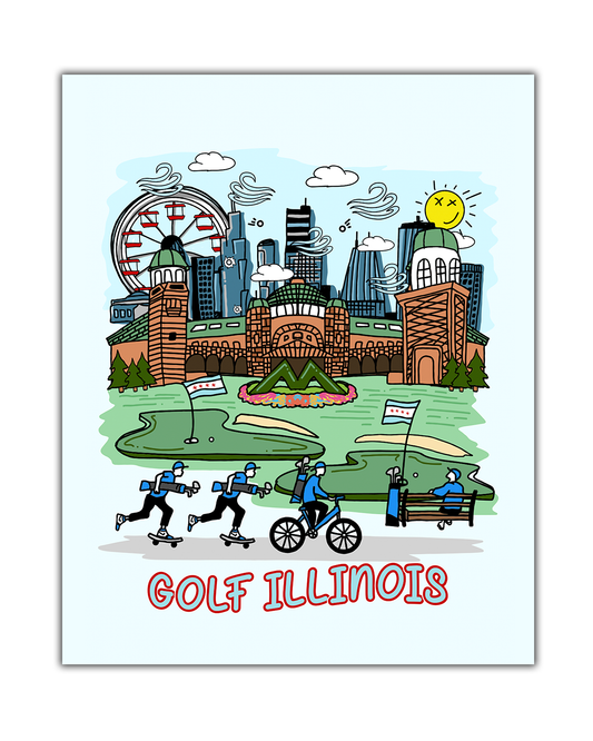 Golf Illinois Poster