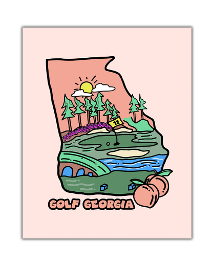 Golf Georgia Poster
