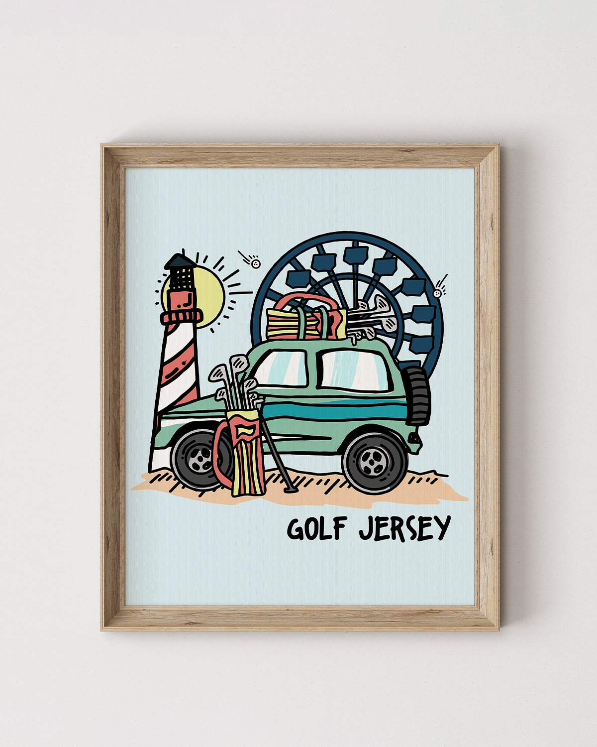 Golf New Jersey Poster