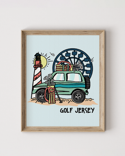 Golf New Jersey Poster