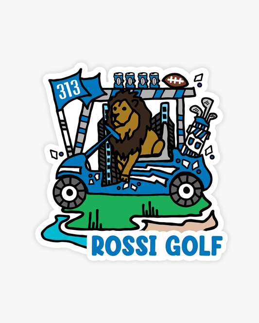 Detroit Football Sticker