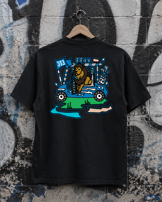 Detroit Football X Golf Tee