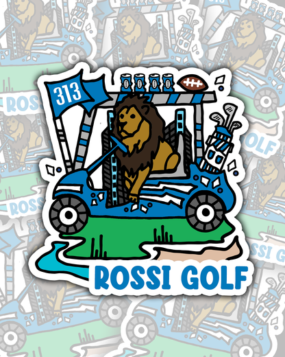 Detroit Football x Golf Sticker