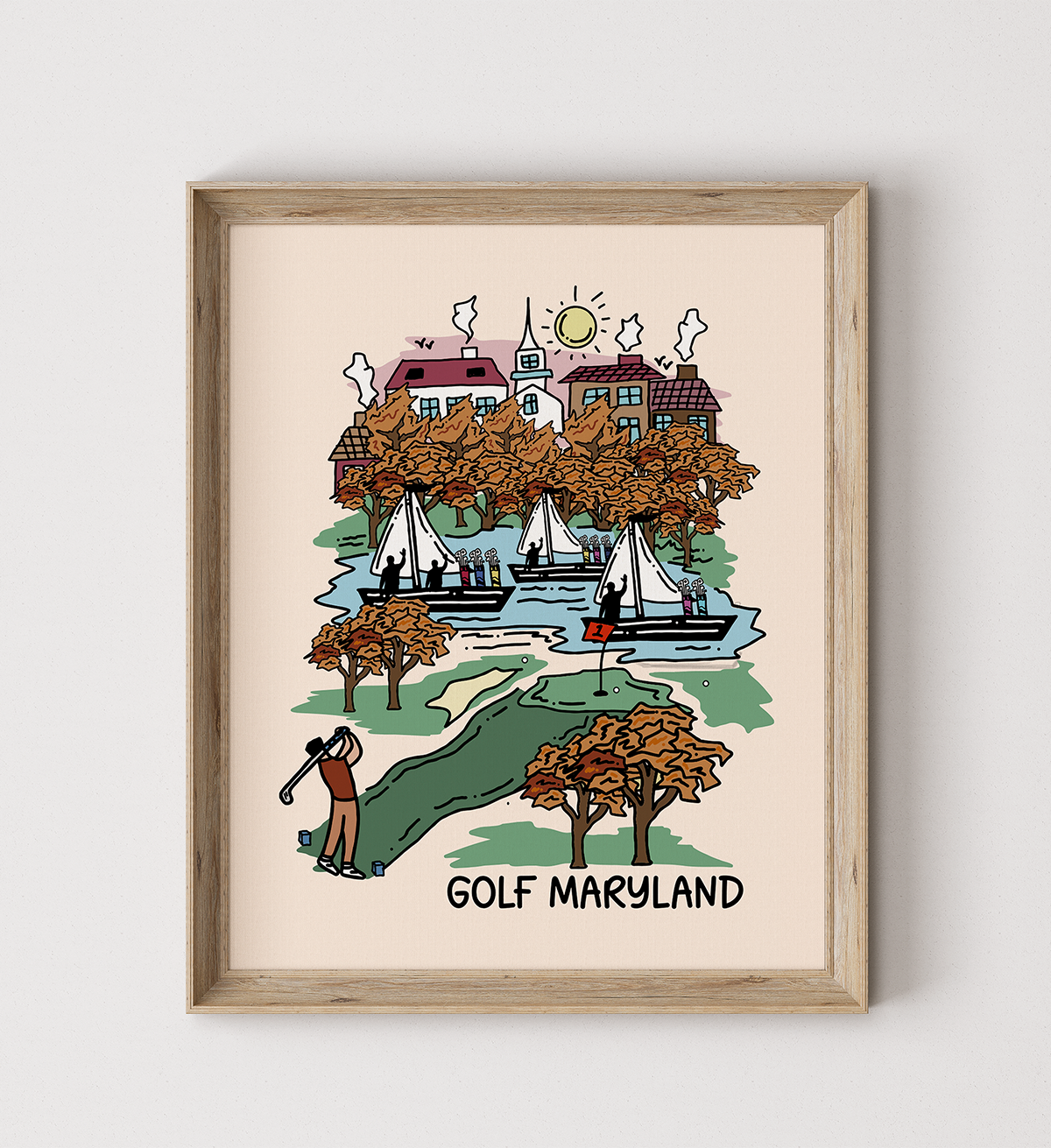 Golf Maryland Poster