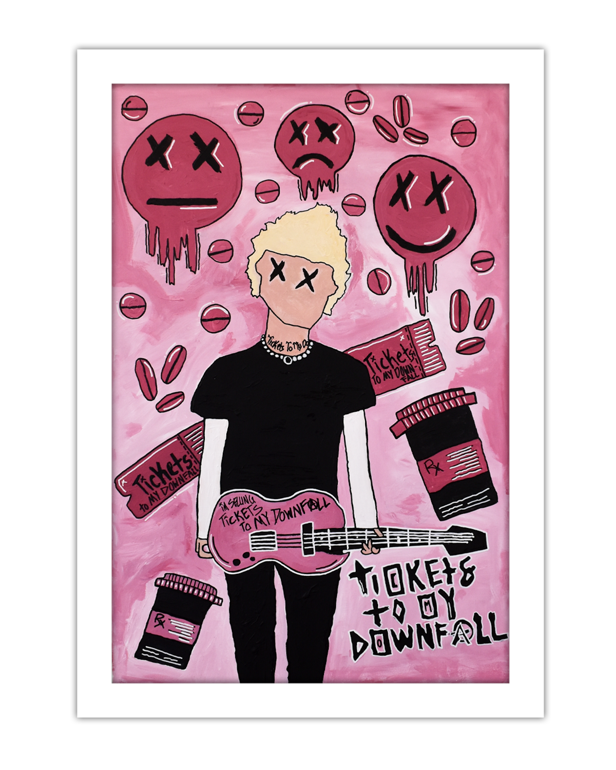 MGK Tickets to my Downfall Painting