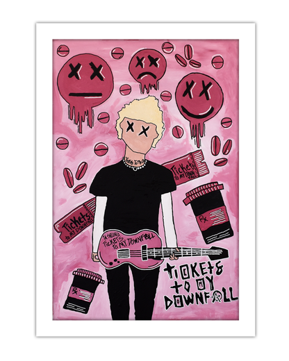 MGK Tickets to my Downfall Painting