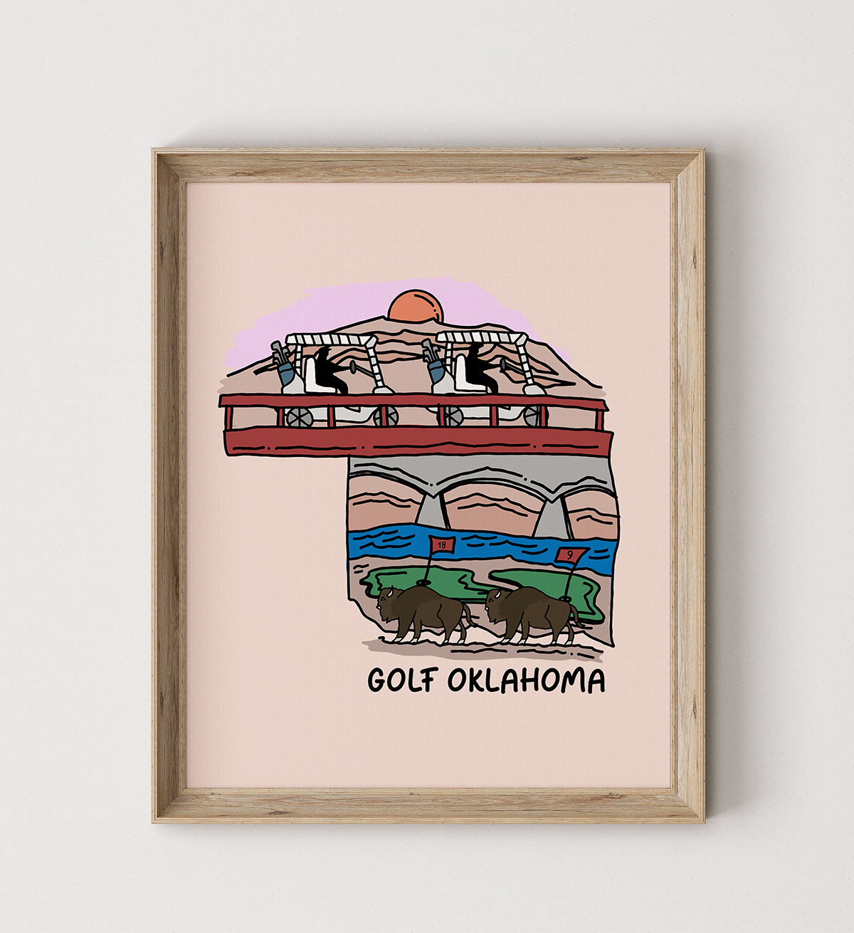 Golf Oklahoma Poster
