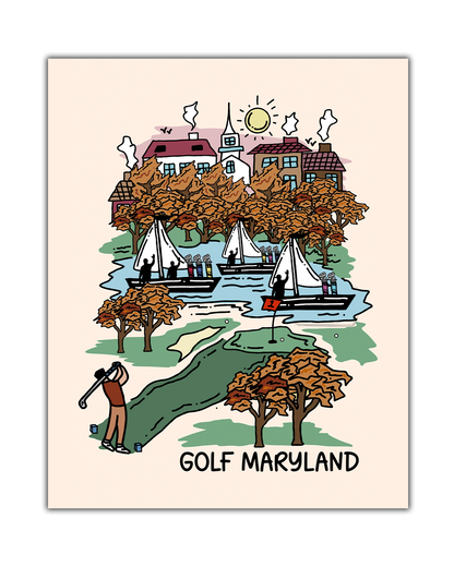 Golf Maryland Poster