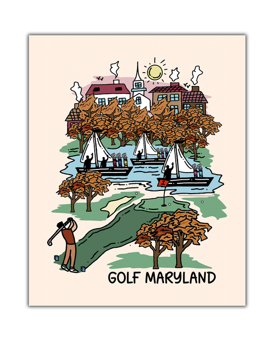Golf Maryland Poster