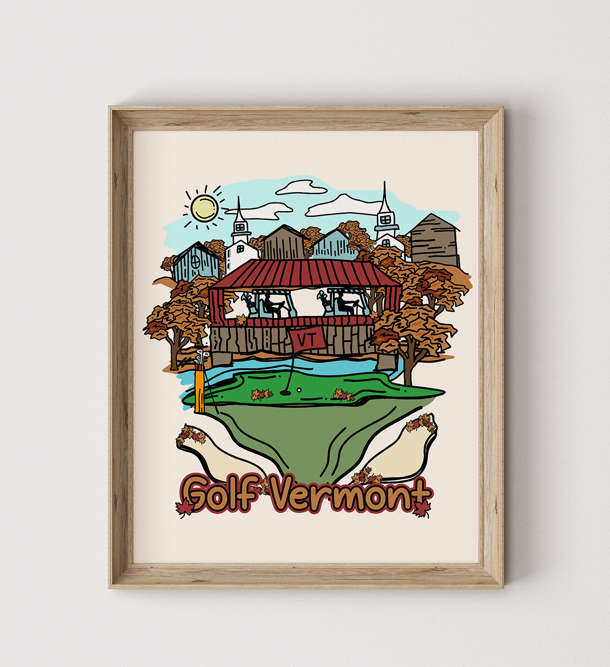 Golf Vermont Poster