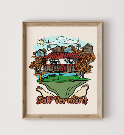 Golf Vermont Poster