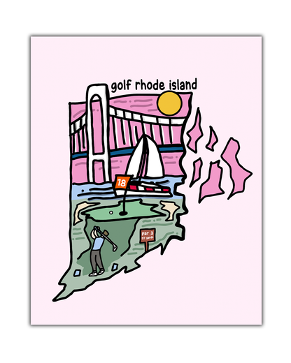 Golf Rhode Island Poster