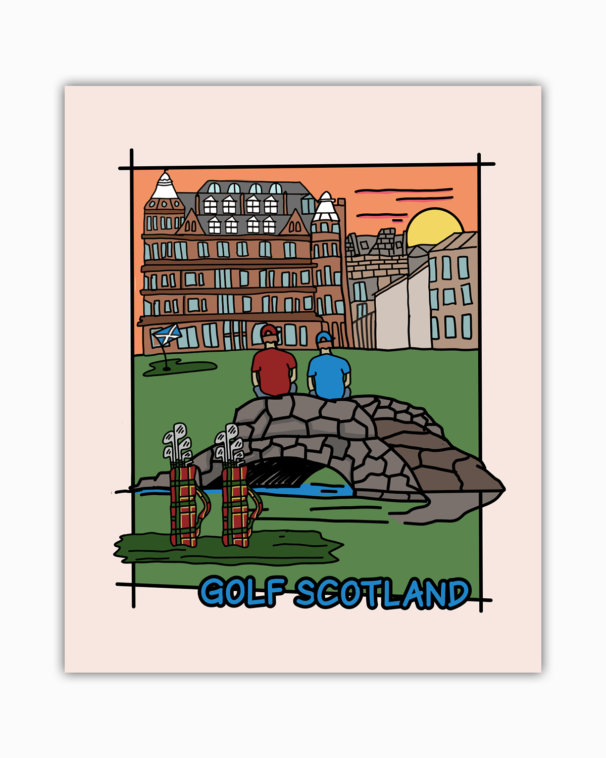 Golf Scotland poster