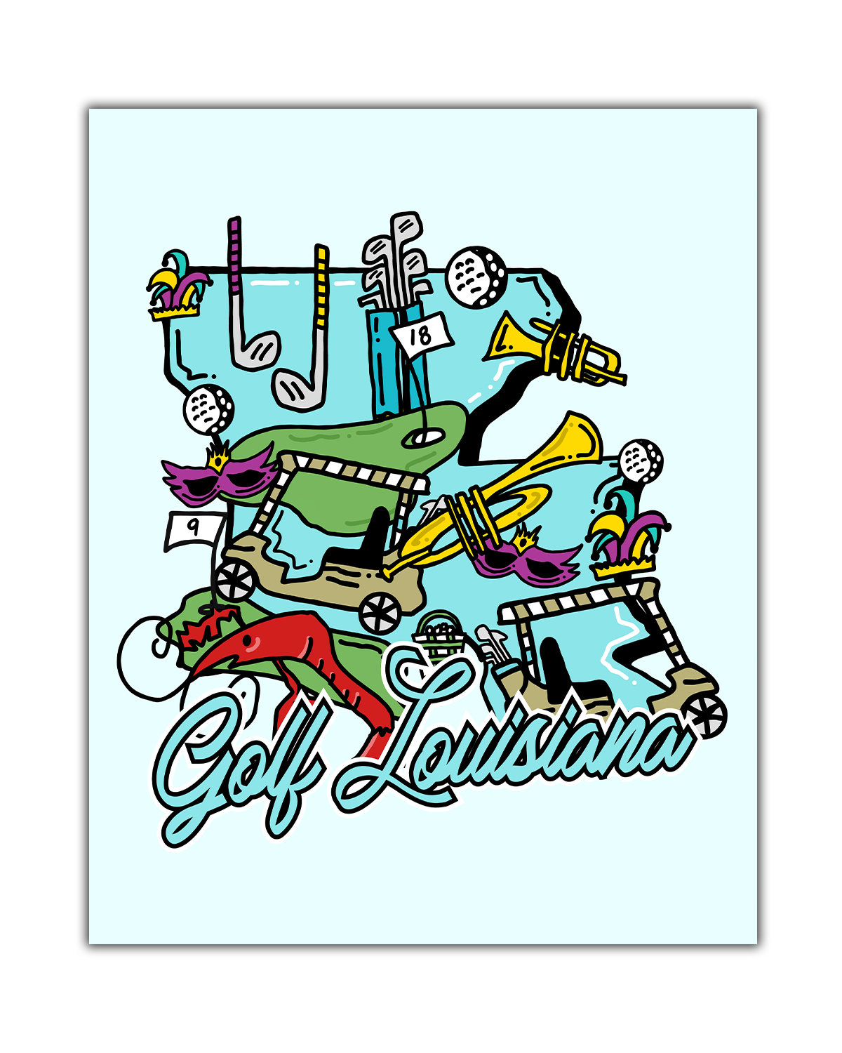 Golf Louisiana Poster