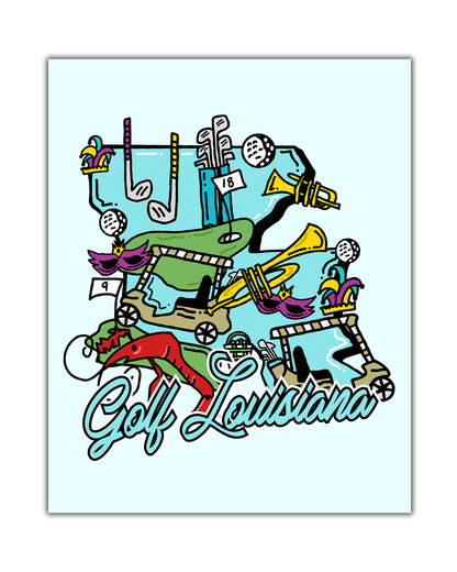 Golf Louisiana Poster