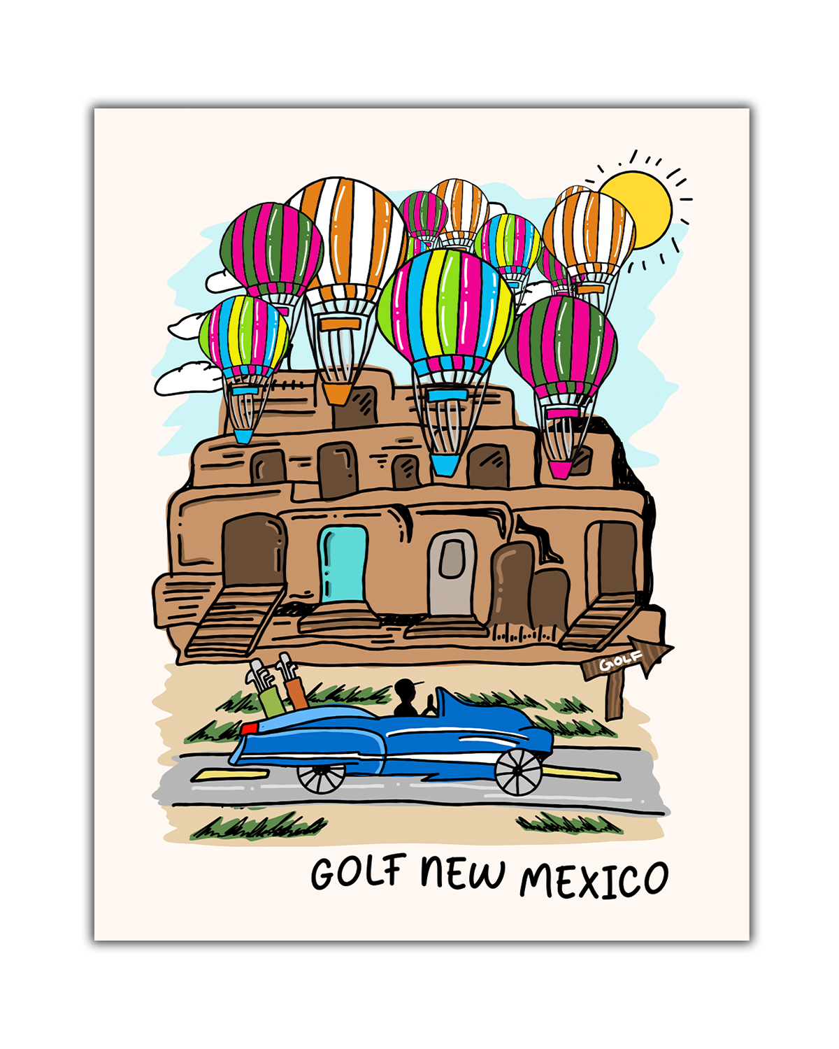 Golf New Mexico Poster