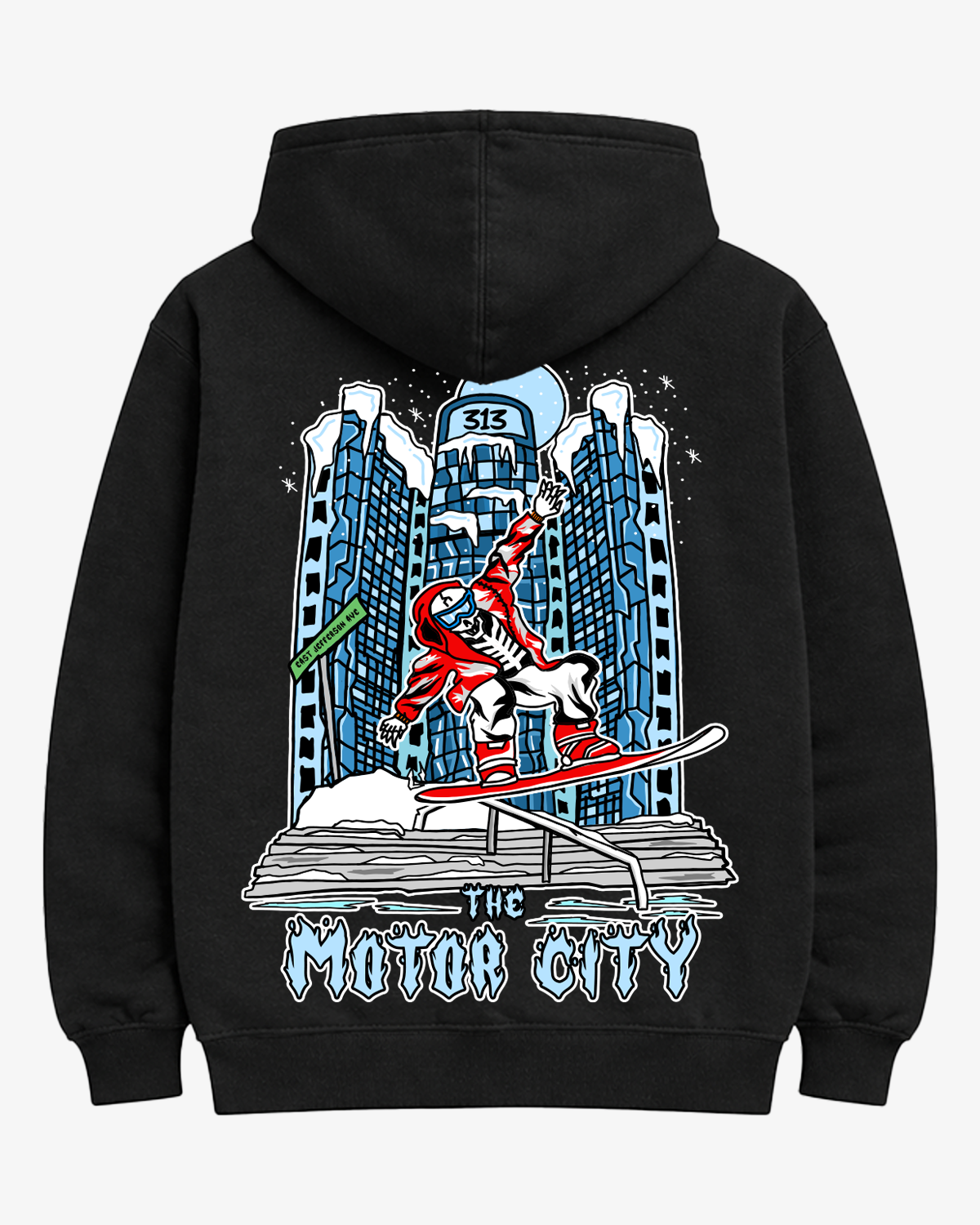 Motor City Snowboarding Hoodie (Black)