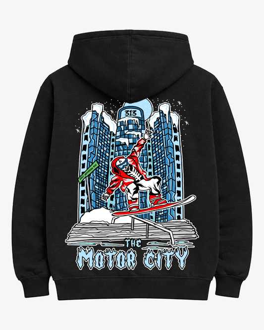 Motor City Snowboarding Hoodie (Black)