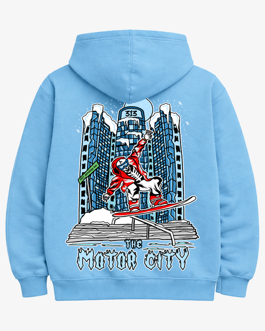 Motor City Snowboarding Hoodie (Arctic)
