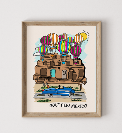Golf New Mexico Poster